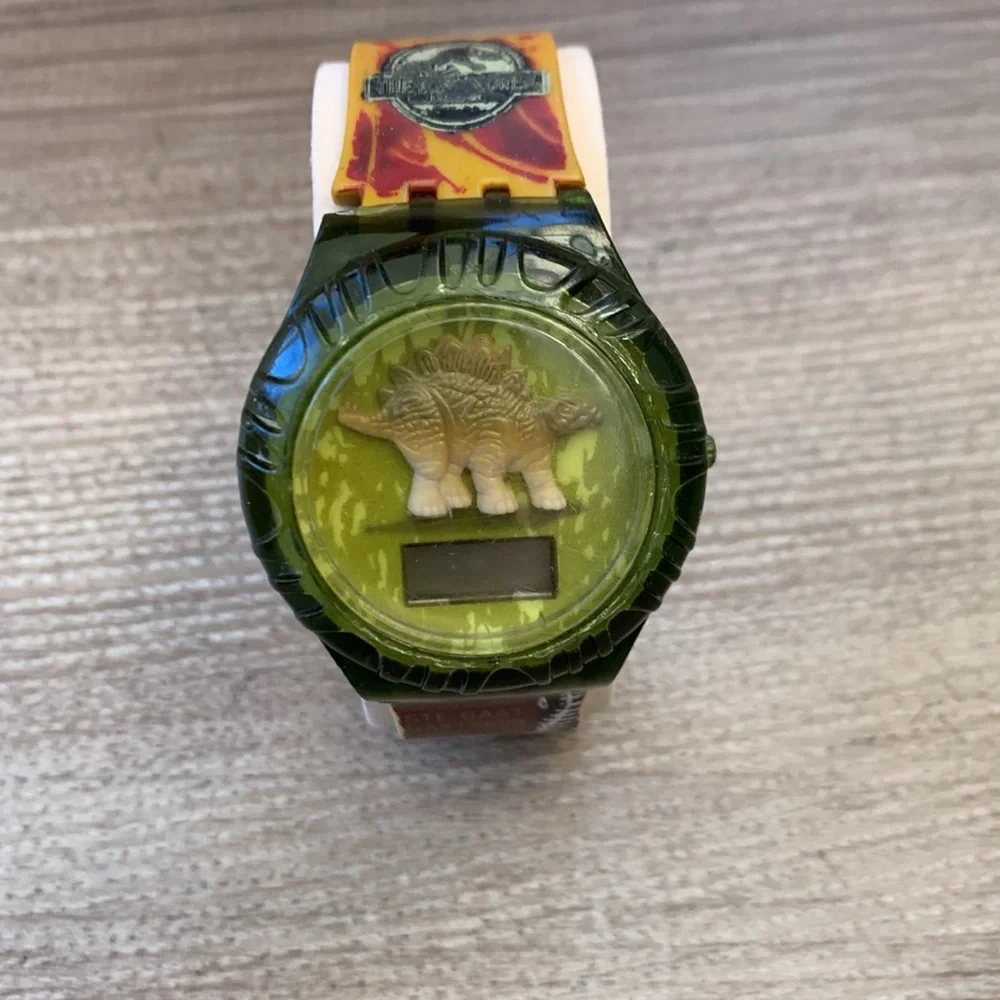 Vintage Jurassic Park digital Dinosaur Wrist Watch Nonworking collectible
